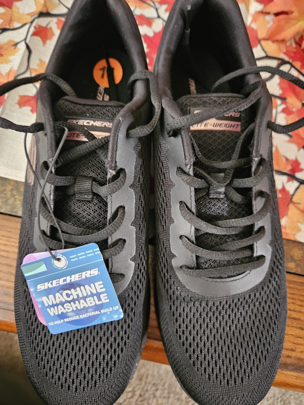 Skechers LITE WEIGHT Women's Black Breathable Mesh Athletic Sneakers